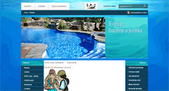 Desktop Screenshot of e-bazenyjezirka.cz